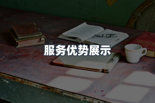 服务优势展示